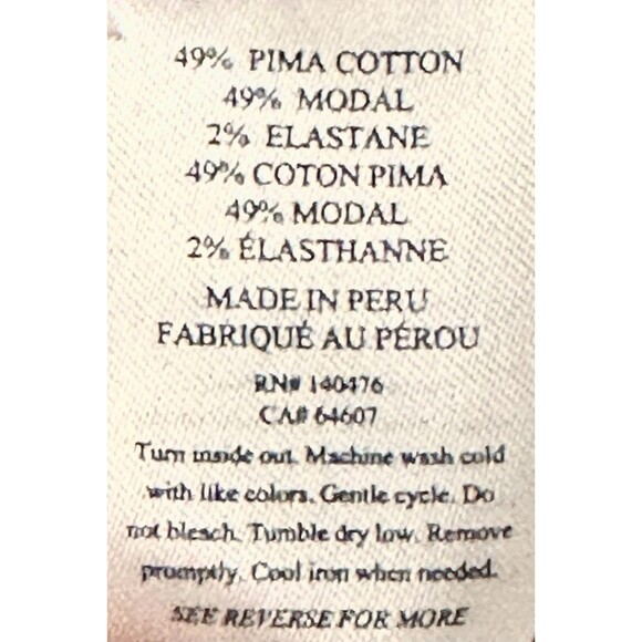 Faherty Long Sleeve Waffle Long Sleeve Maroon Shirt Large - Picture 4 of 5